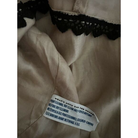 Anthropologie Leifsdottir Black and Tan Striped Macaw Dress Size 8 $298 - Picture 11 of 15